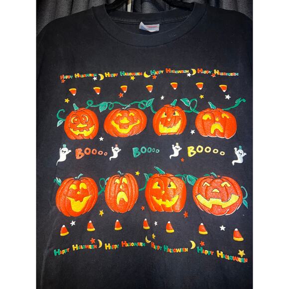 no brand Tops - Vintage Halloween Pumpkin T-shirt Size Large